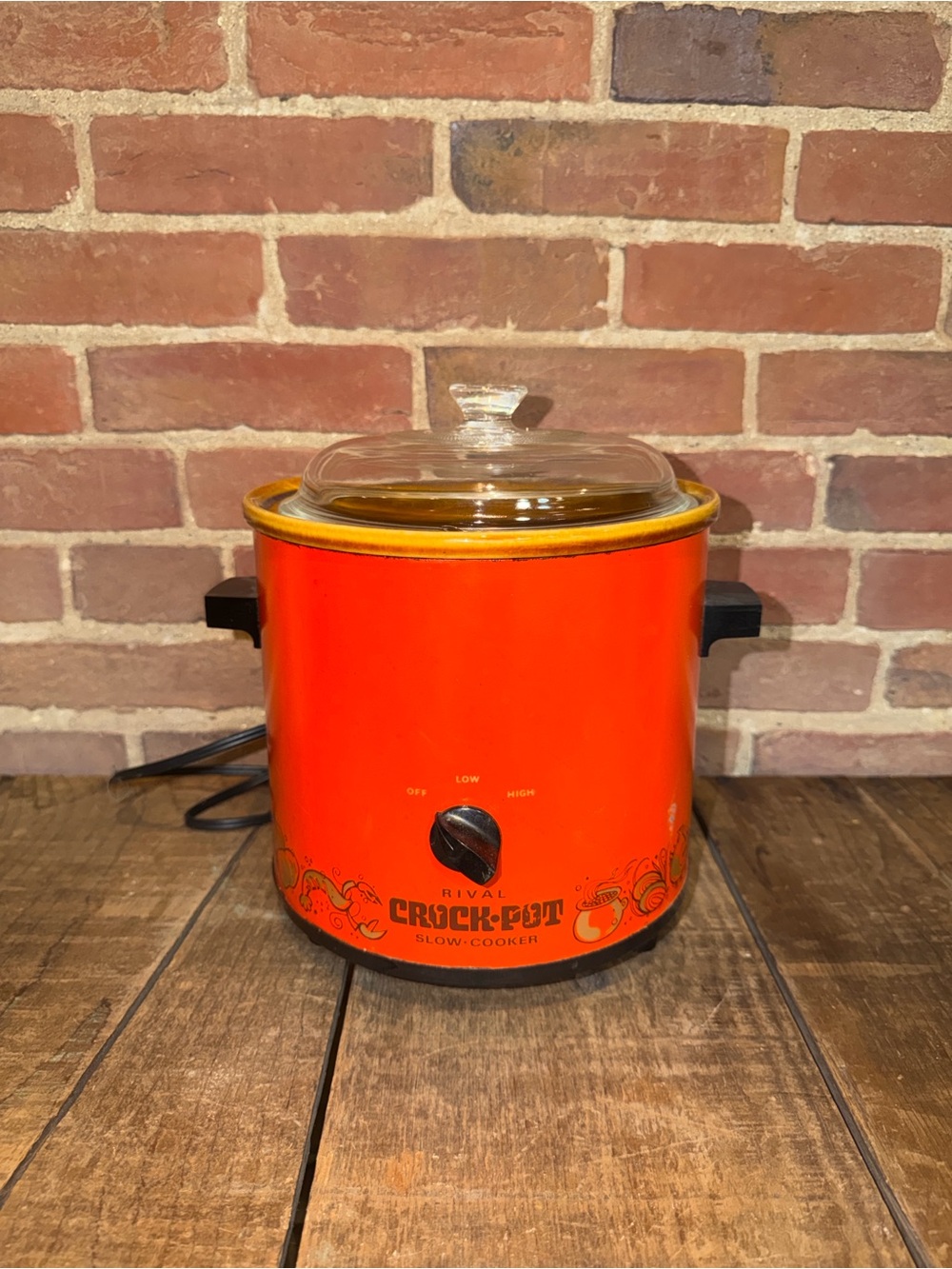 Orange Crock-Pot Slow Cooker
